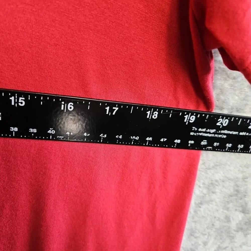 J. Jill Red Polo Shirt Dress w/ Pockets Pima Cotton Size MP (Medium Petite) - Picture 6 of 12